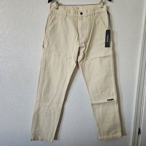 NWT Civil Regime Men's 32‎ Blooming Through Chaos Work Pant Butter 100% Cotton